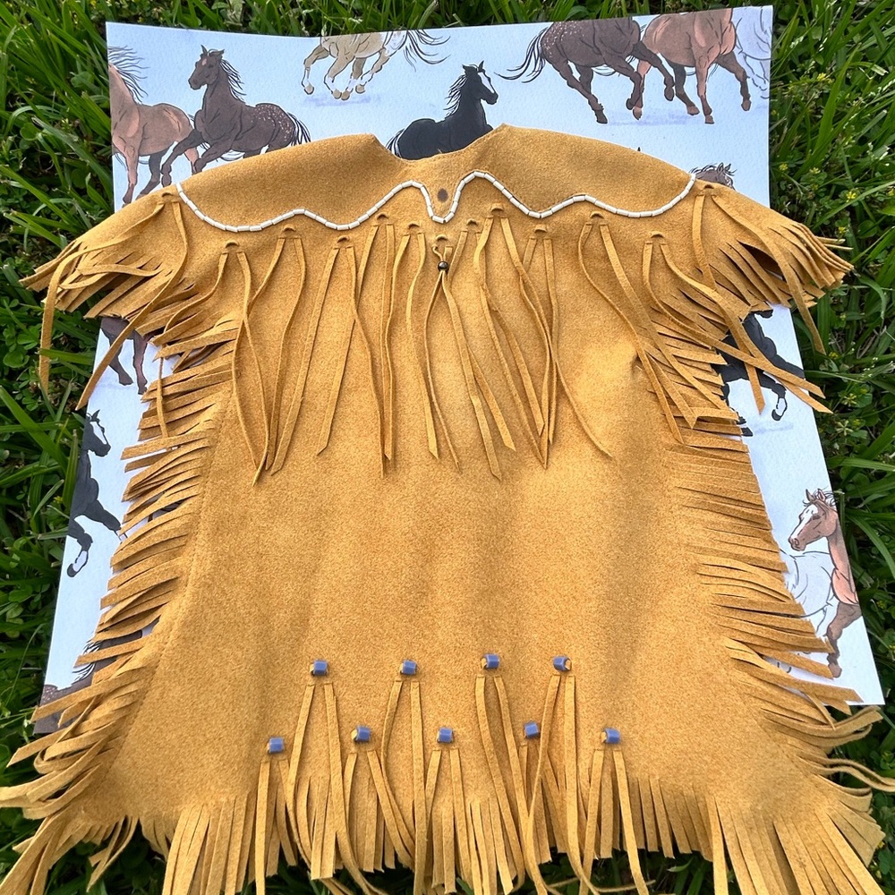 American Girl Doll Kaya's Native American Indian Dress Very Good Condition